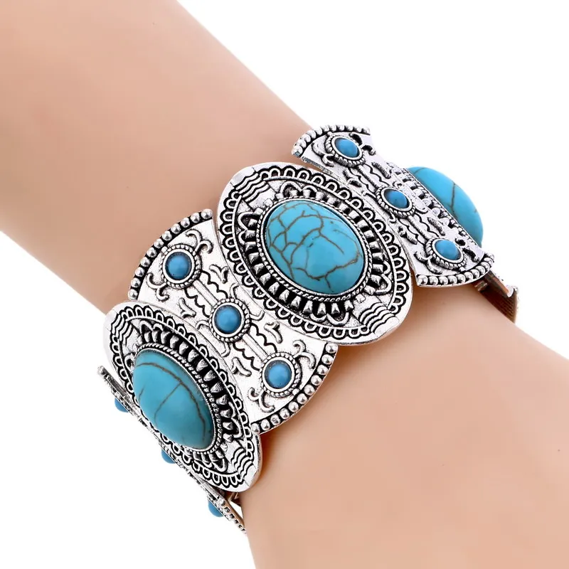 

Fashion Boho Elastic Bracelets & Bangles For Women Ethnic Vintage Stretch Bohemian Femme Bracelets Party Jewelry Pulseras