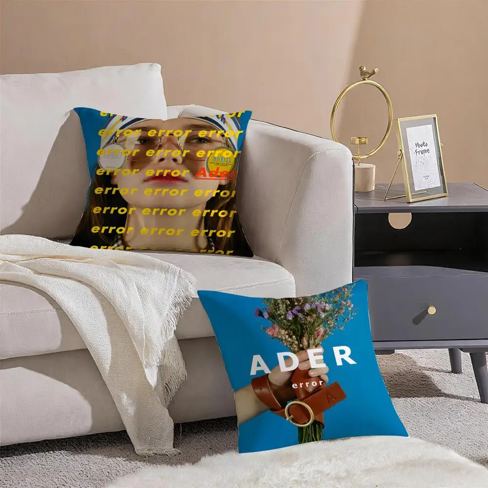 A-ADER ERROR ADER ERROR Cushion Cover Linen Pillow Case Soft Breathable Protective Couch Room Decoration