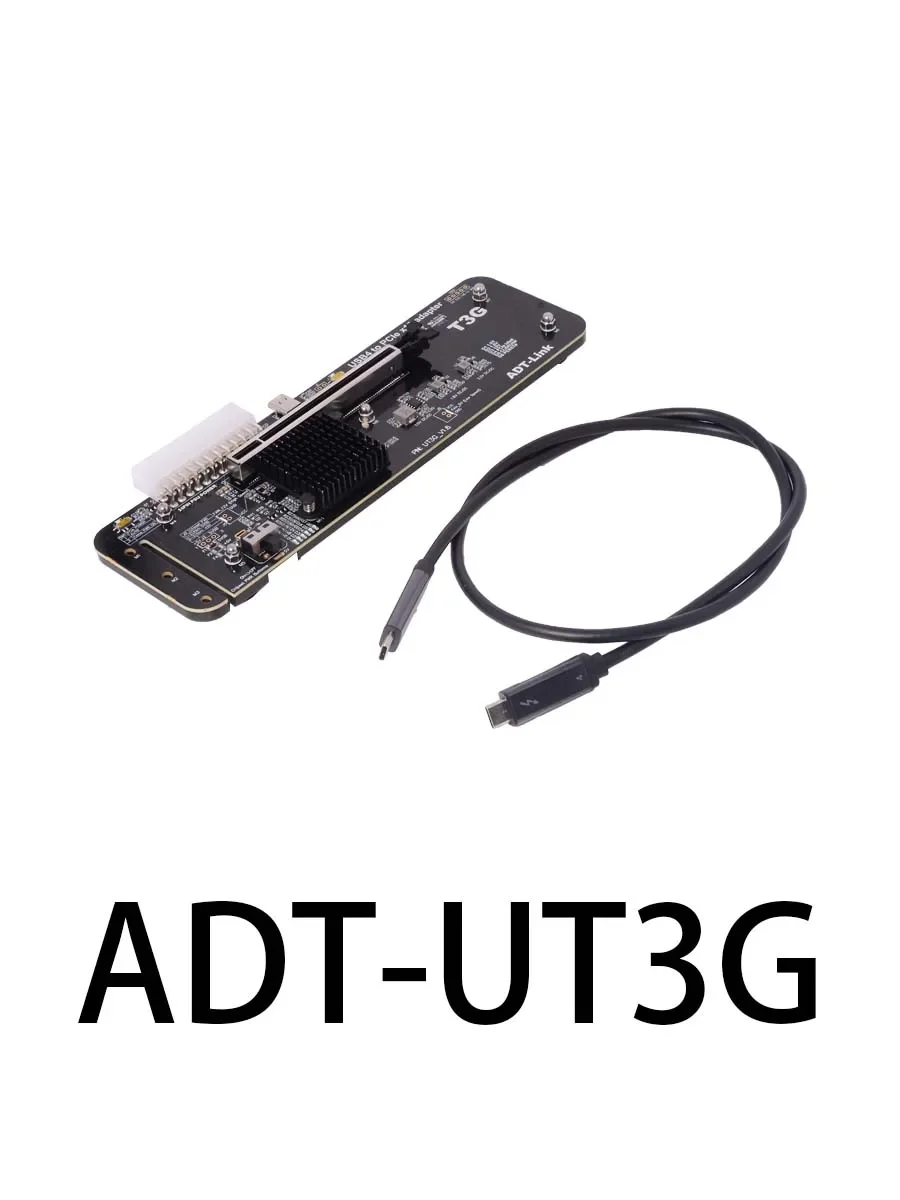 ADT UT3G V1.6 Externer Grafikadapter Notebook USB4 auf PCIe 4.0 x16 eGPU für Thunderbolt 4/3 für NUC ITX STX Laptop-Gaming-PCs