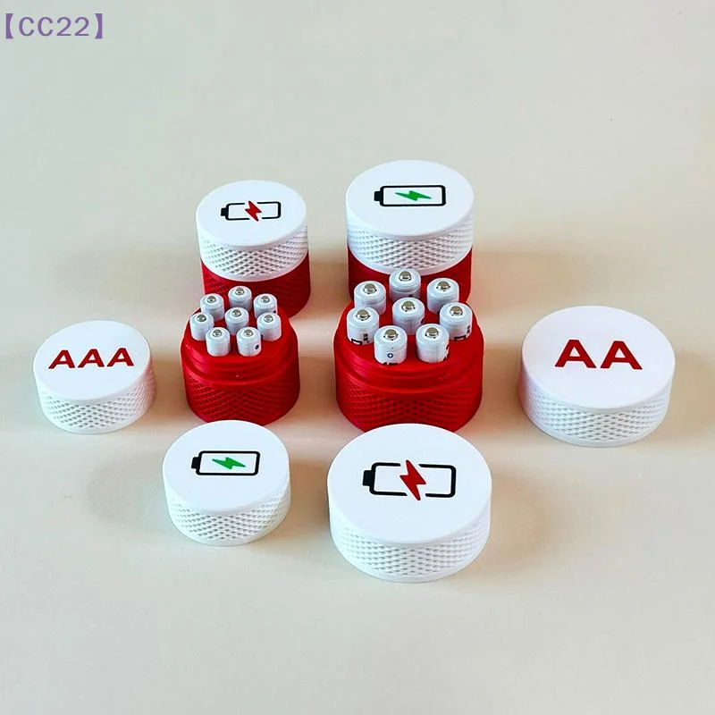 【CC22】8 Slots Battery Container For AAA/AA Battery Storage Box Portable Sealed Waterproof Batteries Holder{C}