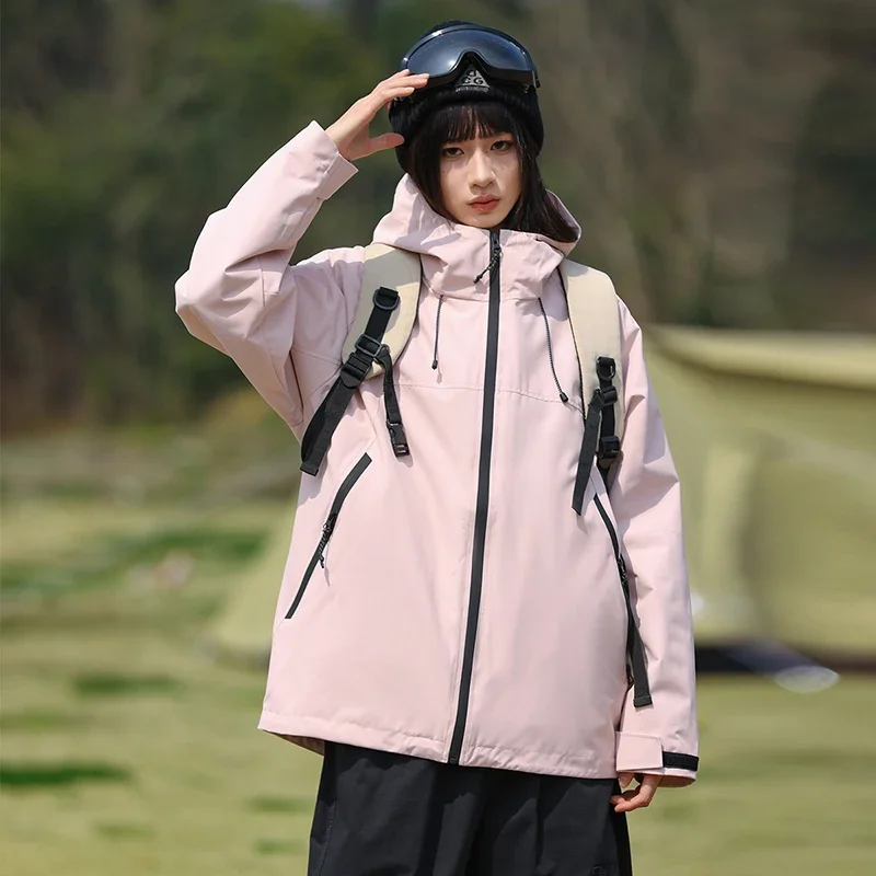 Marca CASUMANL chaqueta al aire libre hombre impermeable Hardshell 2025 nueva chaqueta holgada con capucha cálida 2025 primavera otoño nuevo abrigo a prueba de viento