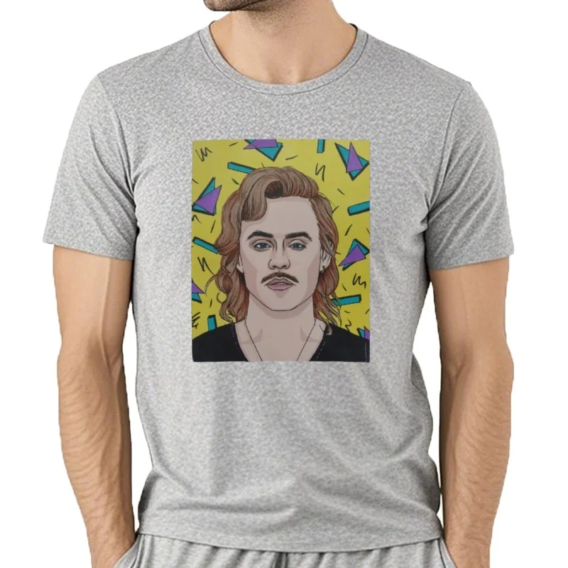 Camiseta de Billy Hargrove para niño، camisetas Graficas، camisetas de animal prinfor boys، camisetas negras para homb