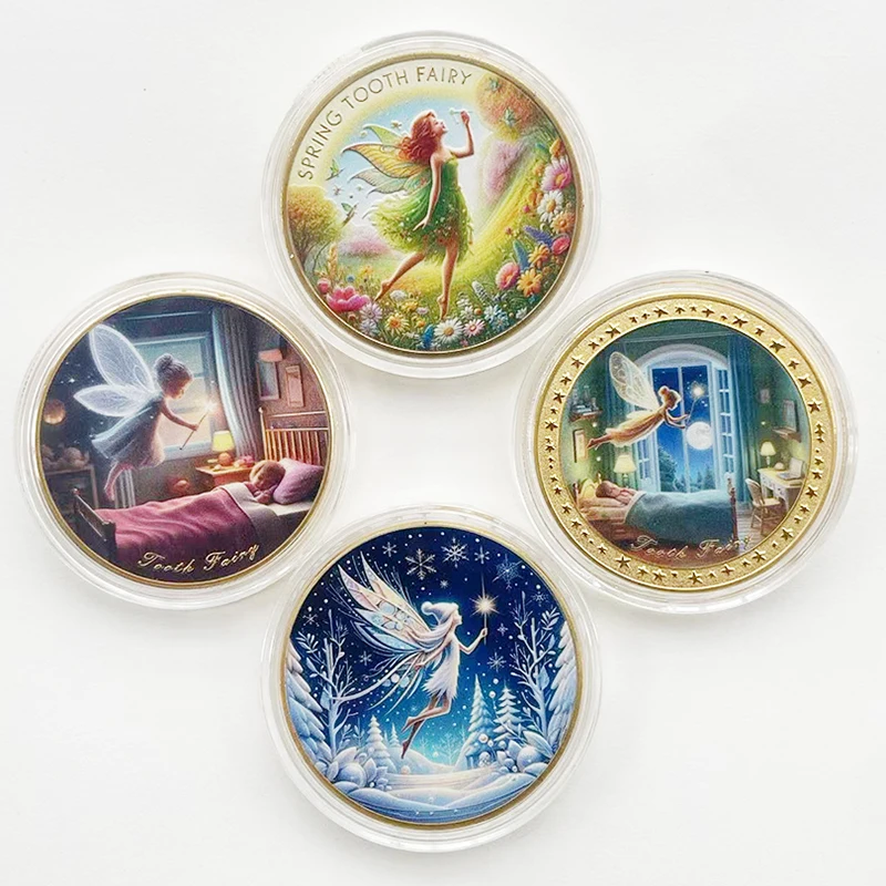 مجموعة العملات المعدنية التذكارية الكرتونية لجنية الأسنان #1