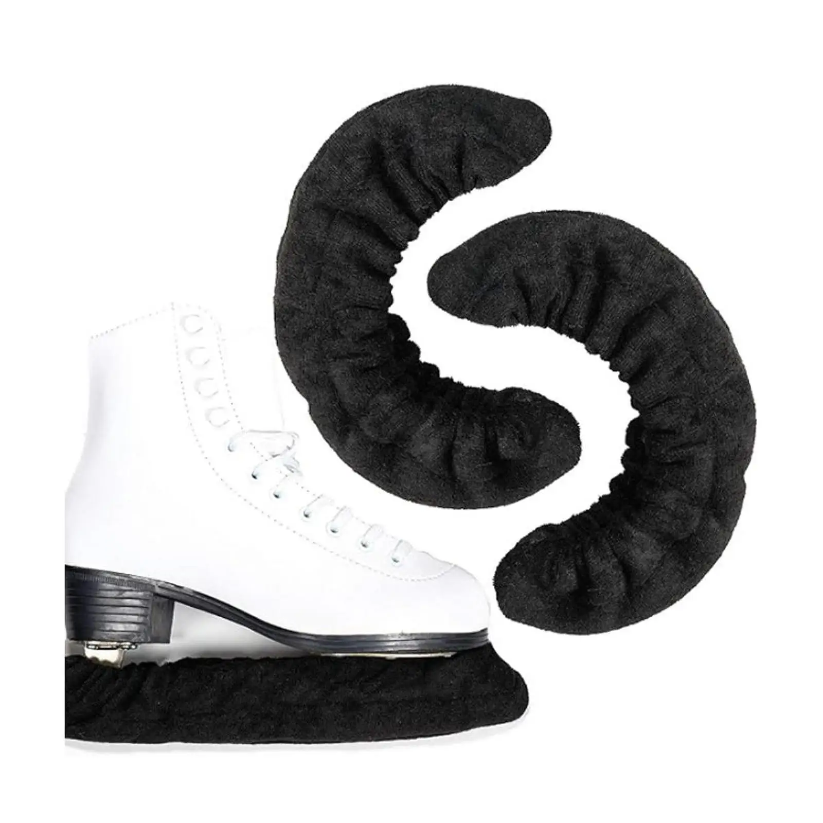 Skate Blade Protection Plush Nylon Boot Cover Skating Accessory for Ice Figure Skating and Hockey Skates
