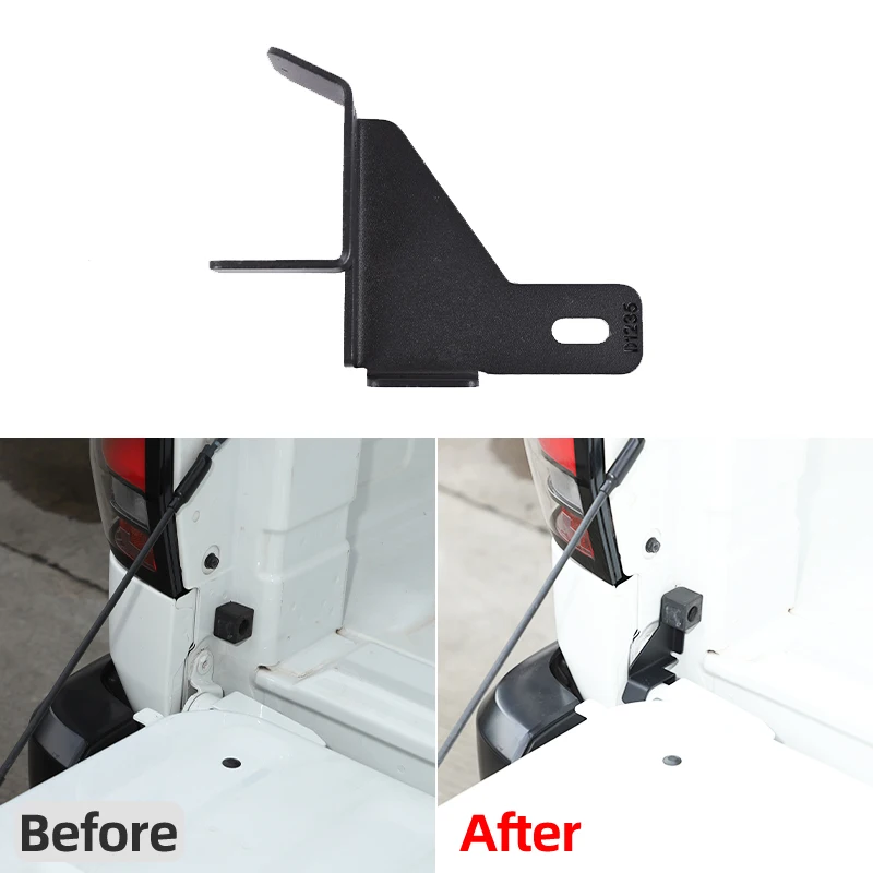 Carbon Steel Black for Nissan Frontier 2022-2026+ Car Tailgate Anti-theft Bracket Car Exterior Modification Accessories