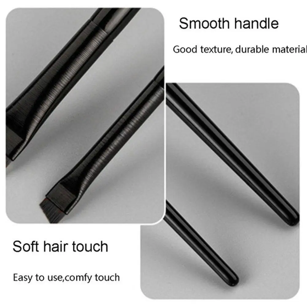 Pennello per Eyeliner per sopracciglia piccolo angolato piccolo sopracciglio angolato Make Brow Liner Up pennello per contorni pennelli pennello strumenti cosmetici O4O6