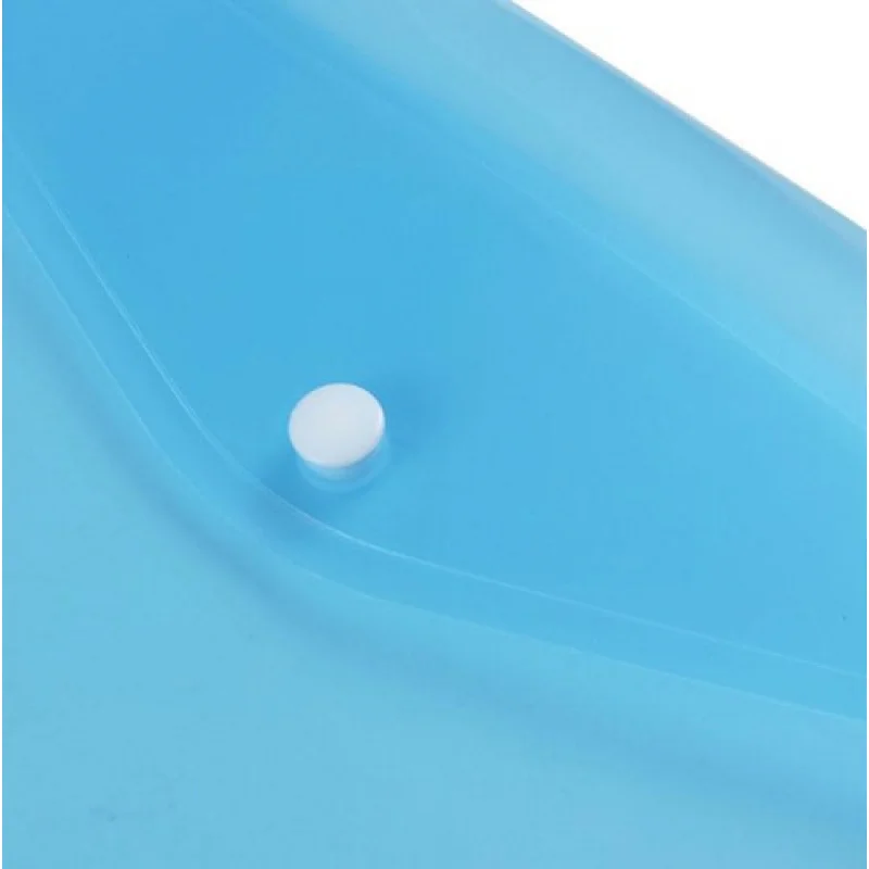 A+ 10 Buah Tas Dokumen Tempat File Transparan Tebal A4 Organizer Biru