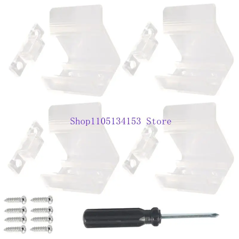 

HG89 прозрачные раздвижные зеркальные защелки для прочности пластиковые защелки легко фиксировать для домашних домов.