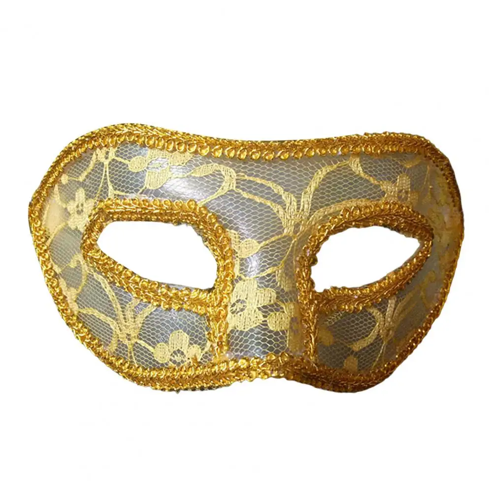 Eyewear Women Cosplay Mask Handmade Lace Ribbon Dress Up Masquerade Venetian Eye Cover Men Mask Costumes image 6