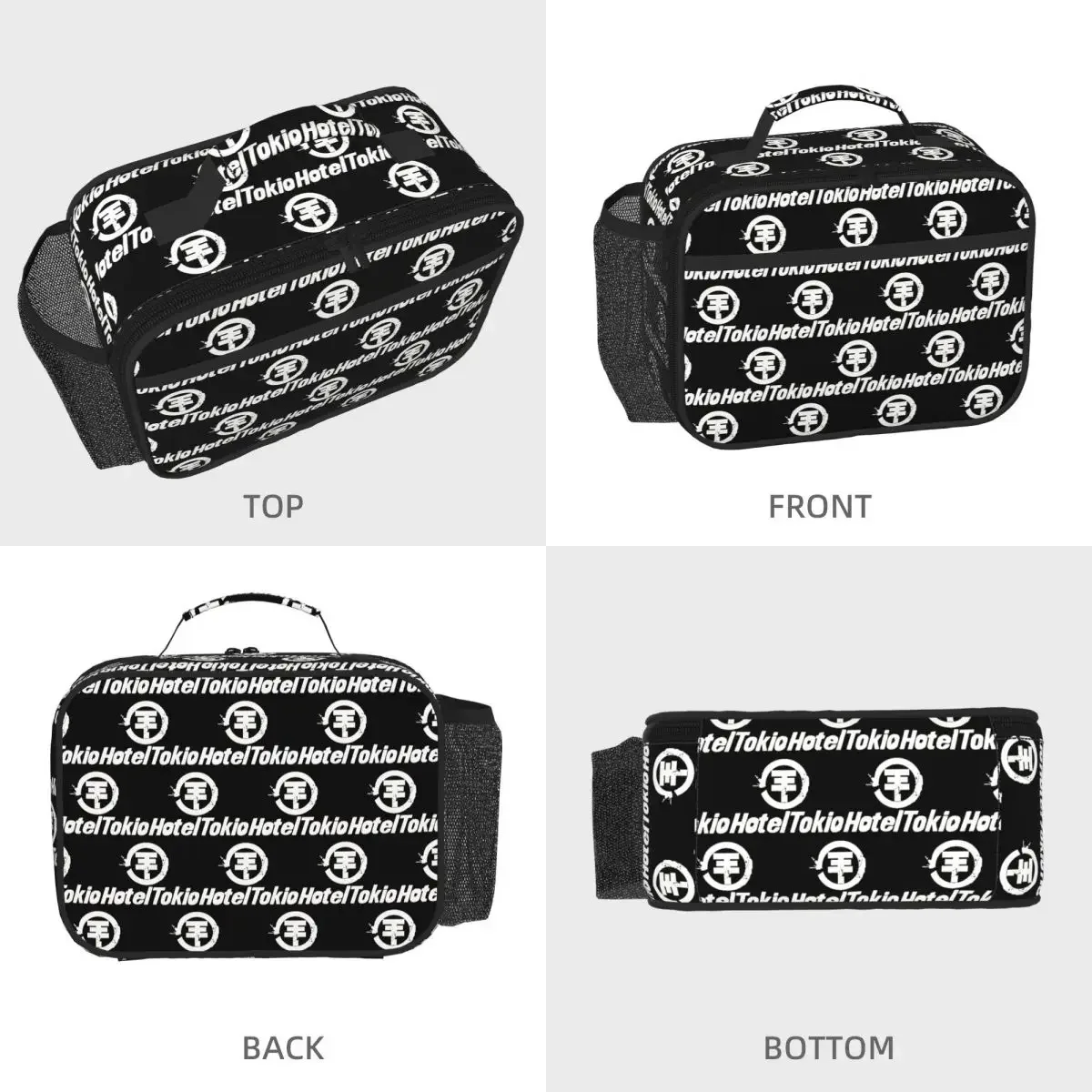 Tokio Hotel Logo Insulated Lunch Bag for Kids School Cooler Thermal Food Box Tote Leakproof Lunch Boxes Container