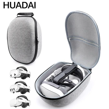 HUADAI Design Carrying Case Compatible with Meta Quest 3S/Quest 3/Quest 2
