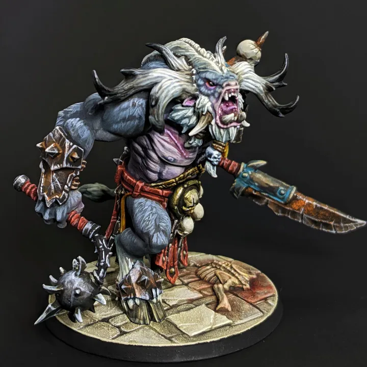 38mm 56mm Resin Model Minotaur Beast Lord Warrior Figure Unpainted DW-048