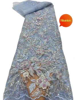 2024 en kaliteli son zarif lüks boncuklu tüp dantel düğün abiye NN3688_R için Stones or taşlar kumaş ile