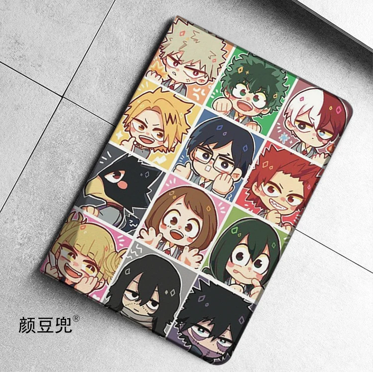 Silicone Anime Shell protetora para iPad, My Hero Academia, Caso DEKU, iPad Air 4, 5, 10.9, Mini, 5, 6, Pro, 12.9, 11, iPad, 10th, Luxo