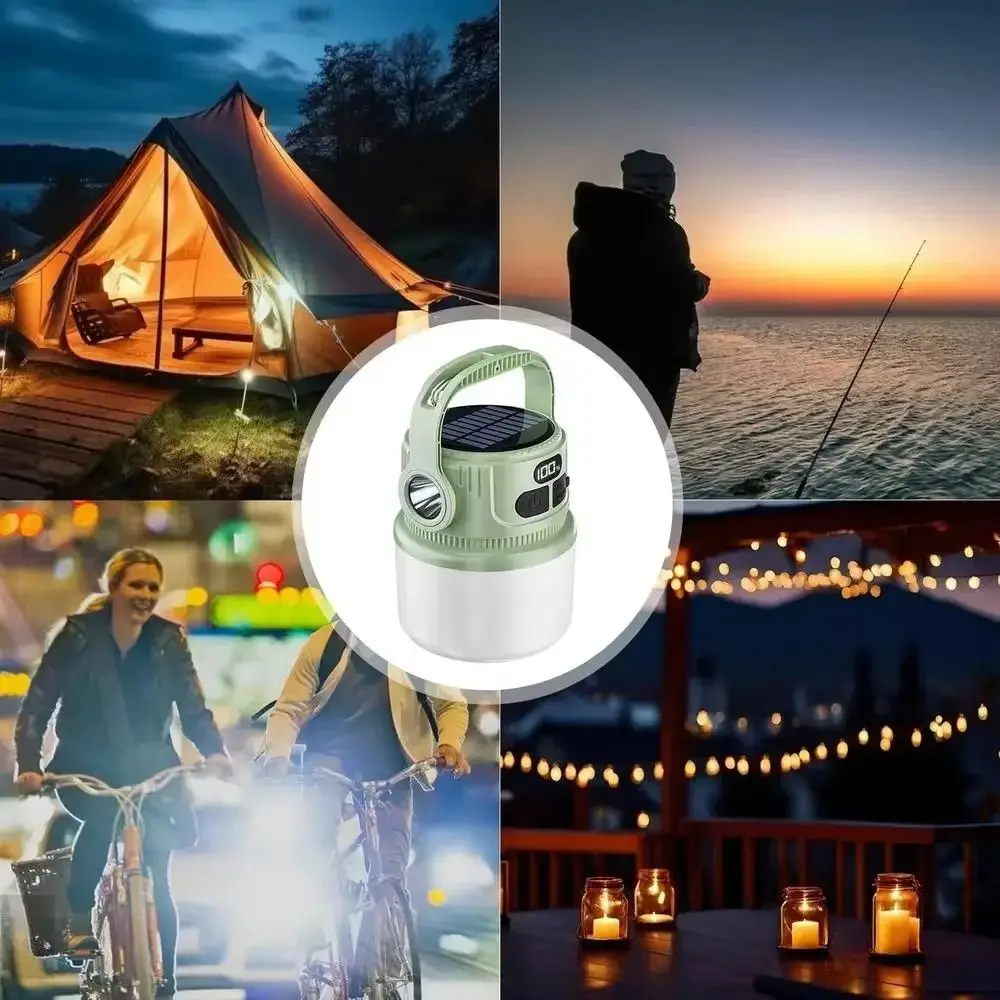 

LED Light LED Solar Camping Light Waterproof Ultra Bright Solar Camping Lights Multi Functional with Hook Tent Light