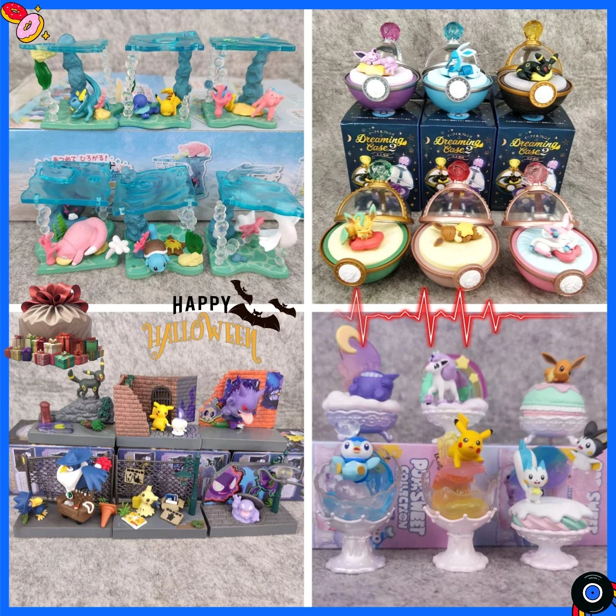 Pokemon Town Pikachu Hitomoshi Gangar Betbeter Lampler Box Blind Box Anime Figures Surprise Gift Colletions Toy