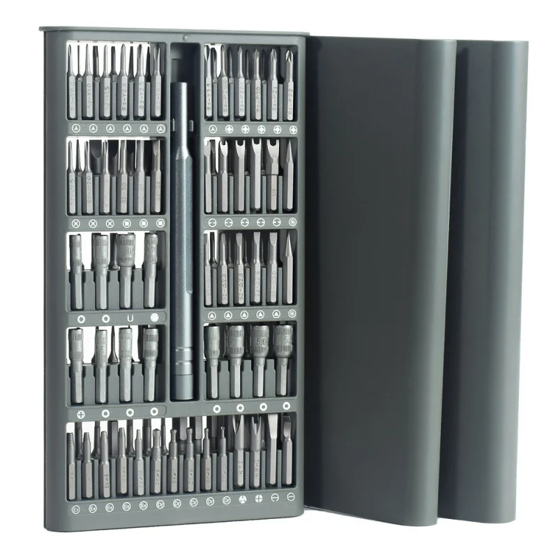 Multi Purpose 118 in 1 hollow box aluminum handle screwdriver set mobile phone and telecommunications maintenance tools