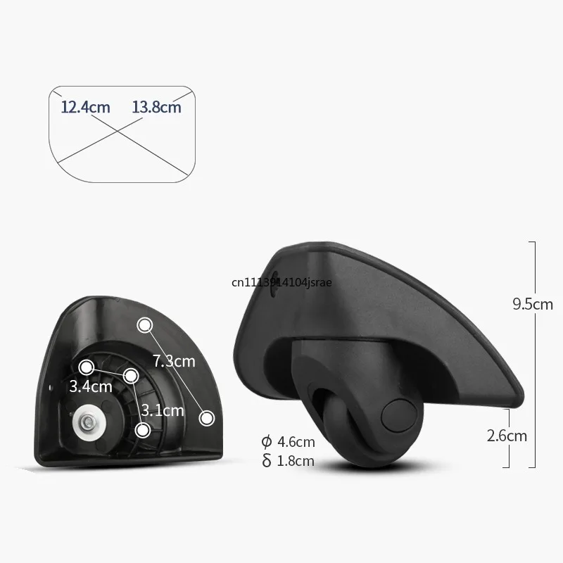 New Waterproof Universal Swivel Caster Wheel Versatile Niche Luggage Spare Roller for Travel Trolley Suitcase Repair