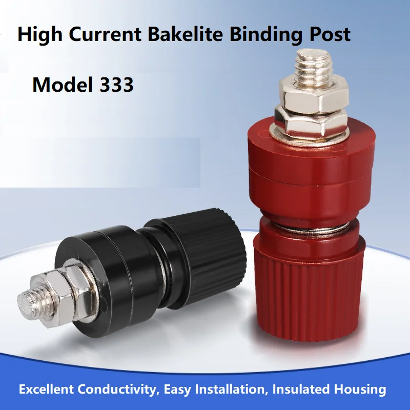 333 M6*32 Binding Post Power Supply Terminals 10 Pair (Red+Black)