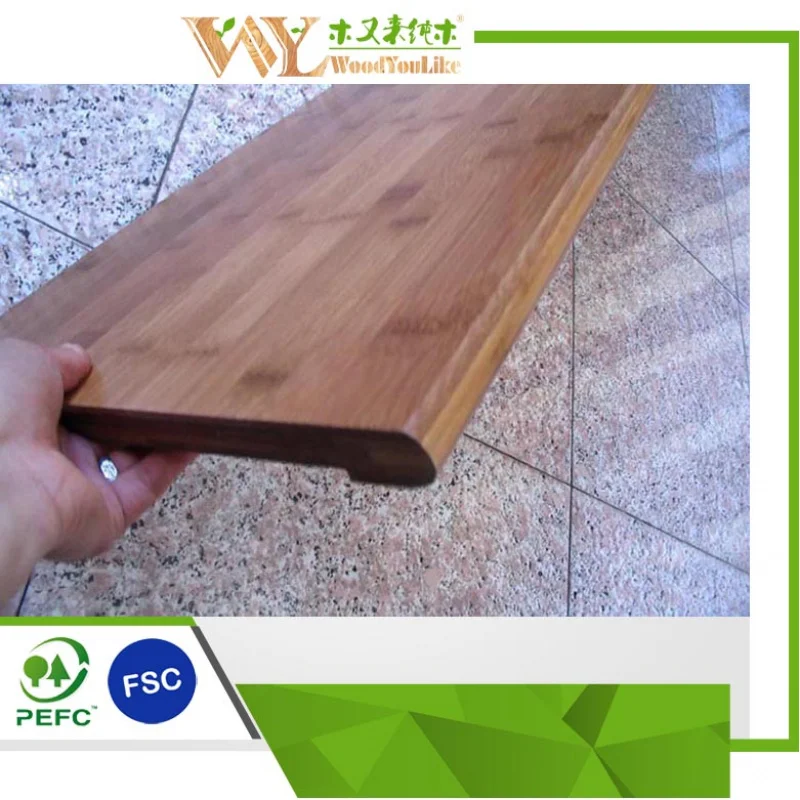 custom.Best Selling Stair Tread Carbonized Horizontal Solid Staircase