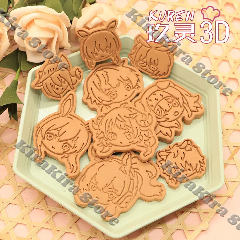 

Mudrock Biscuit Mould Arknights Goldenglow Bake Props Cookie Cutter Kal'tsit Q Version Bakes Pattern Specter DIY Cosplay Gifts