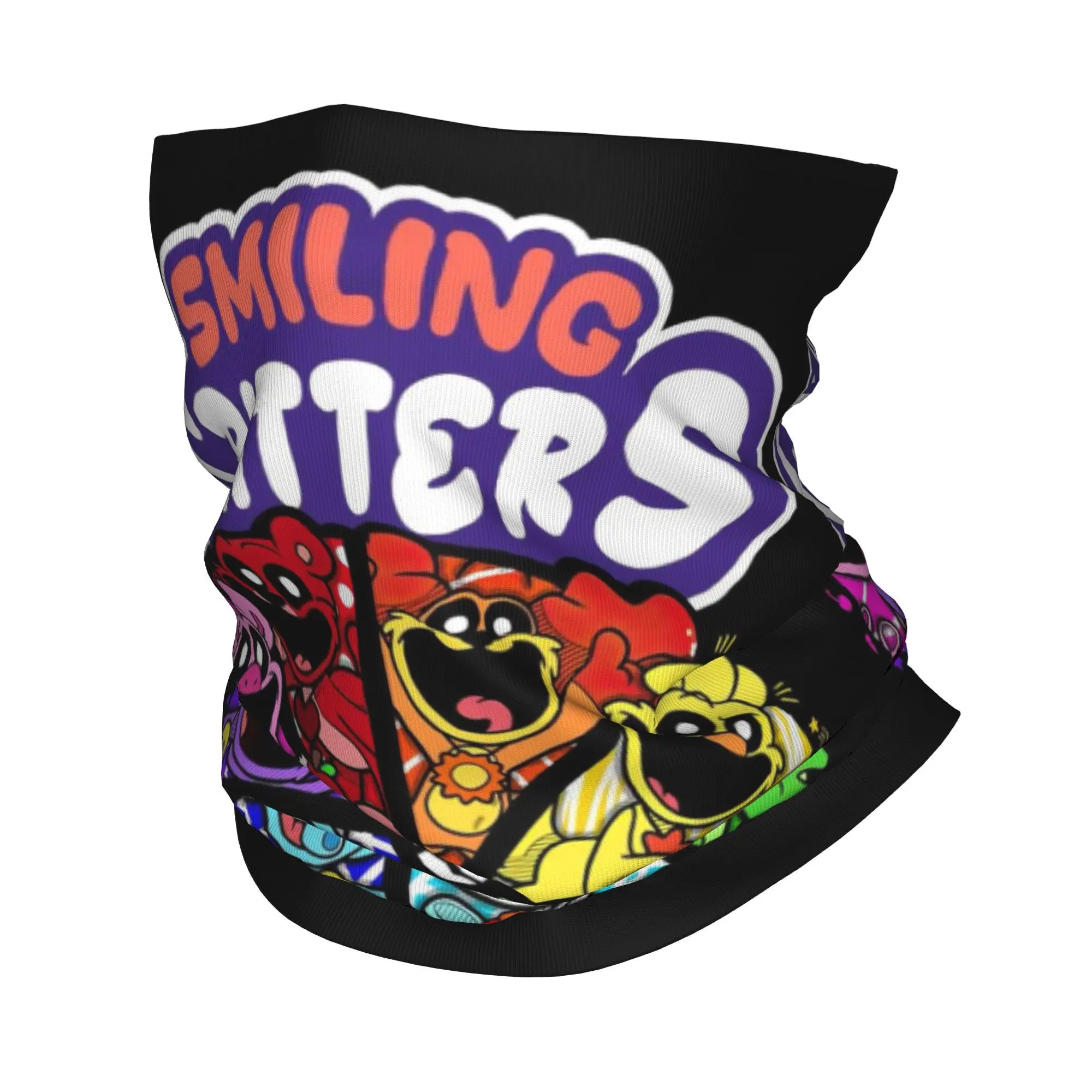 Custom Hot Scary Smilings Critters Bandana Neck Gaiter for Hiking Running Women Men Wrap Scarf  Headband Warmer