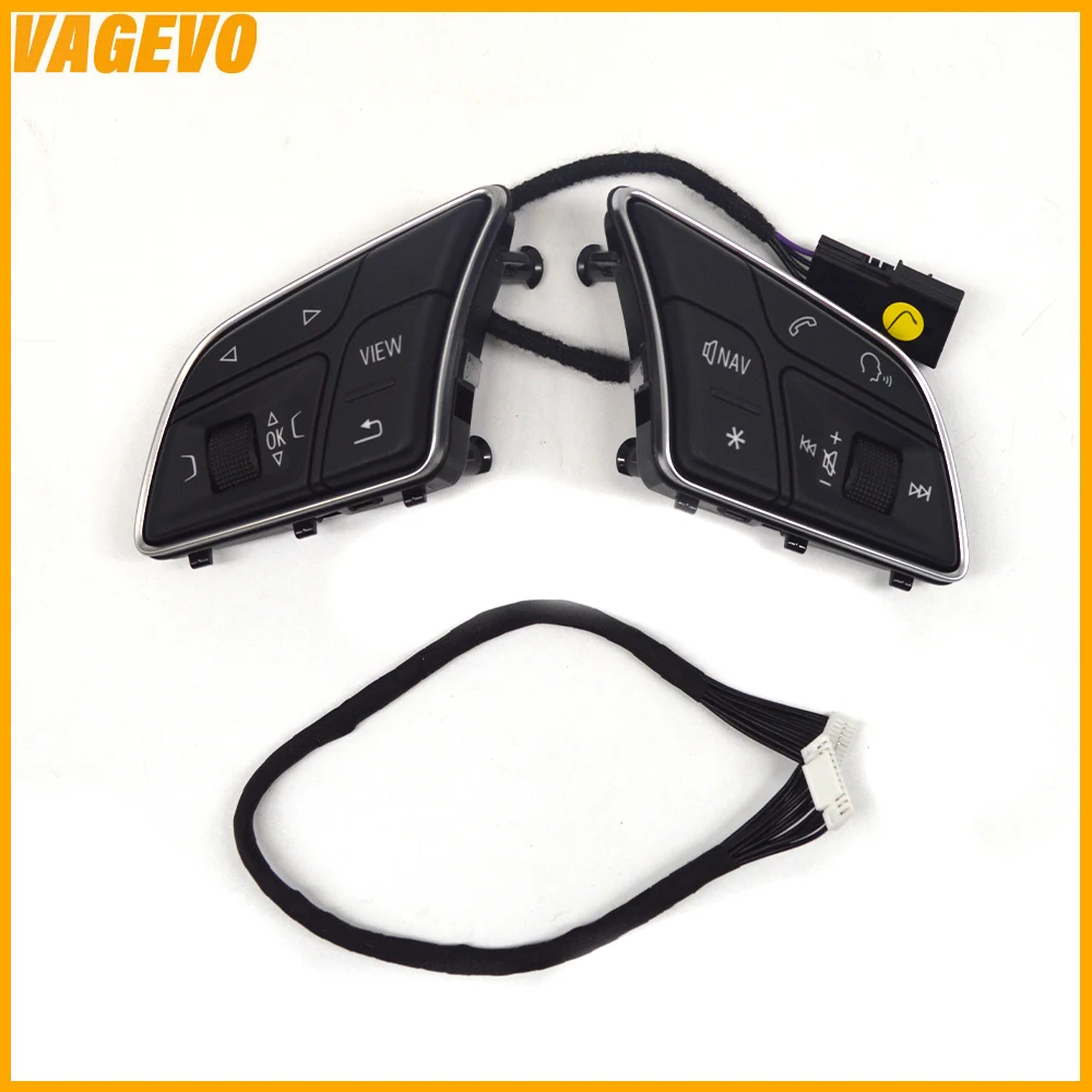 Multi functional steering wheel button for Audi A4 B9 8W0 951 523 F 8W0951523F, steering wheel accessories, Car Accessories