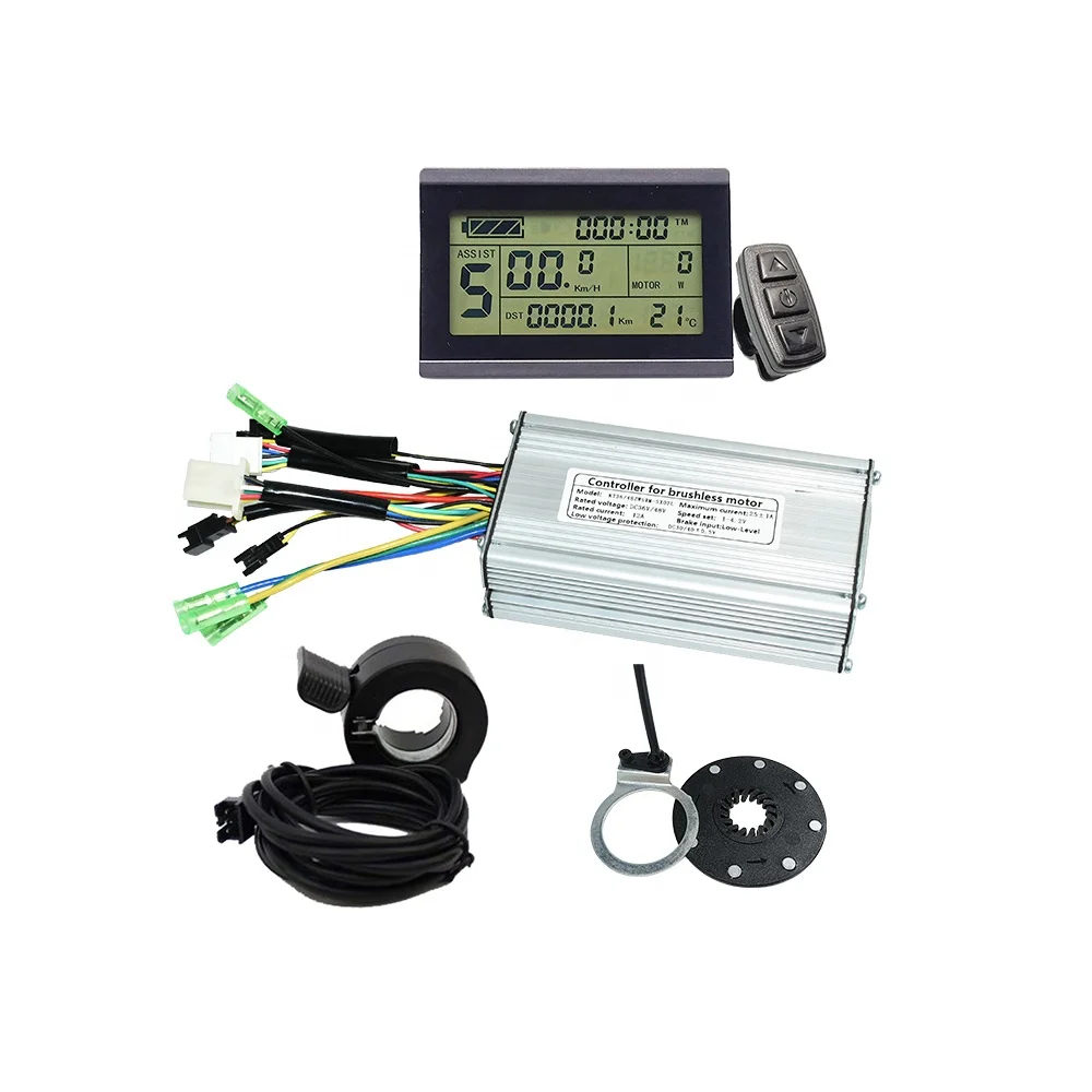 

750W Motor Controller Kit 36V 48V 25A LCD3 Pedal Assist Thumb Throttle Kunteng Electric Bike Spare Parts