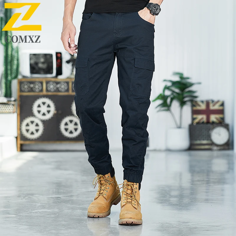 Men's Casual Pants Fashionable Fit Multi Pocket Design Comfortable and Breathable Work Pants Outdoor Hiking Camping Ankle Pants