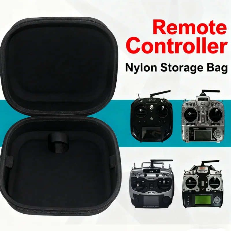 RC Transmitter Case Waterproof for JR Wfly Futaba FrSky Flysky Jumper More Anti-Crush Protection Handle EVA Nylon Storage Box