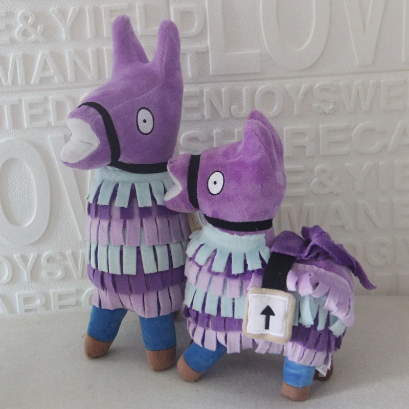 2024 New Game Stash Llama Pinatas Soft Alpaca Anime Figure Rainbow Horse Stuffed Toys Kid Christmas Doll Gift 20/25/34cm