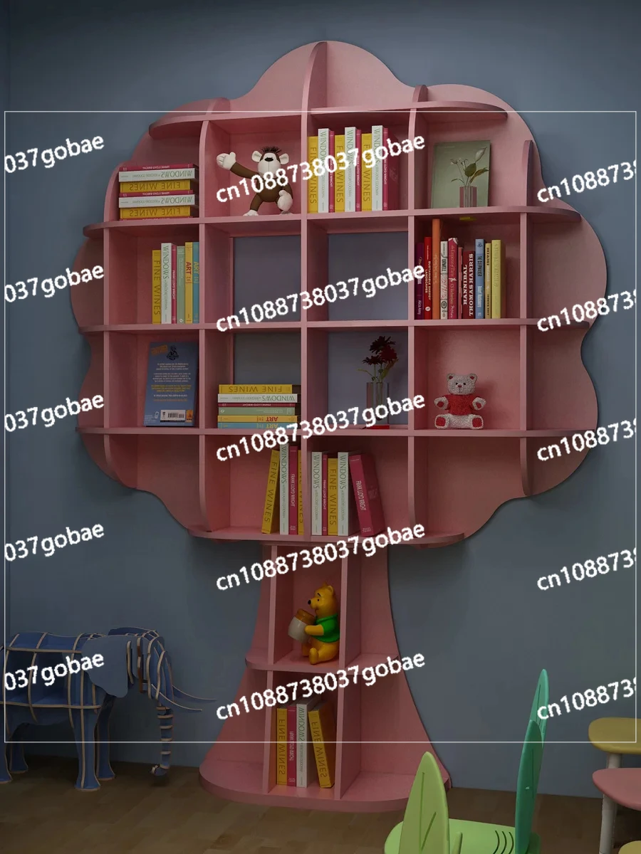 ZK Splicing Tree Bookshelf Kindergarten Children Picture Book Storage Library Economical Storage Rack