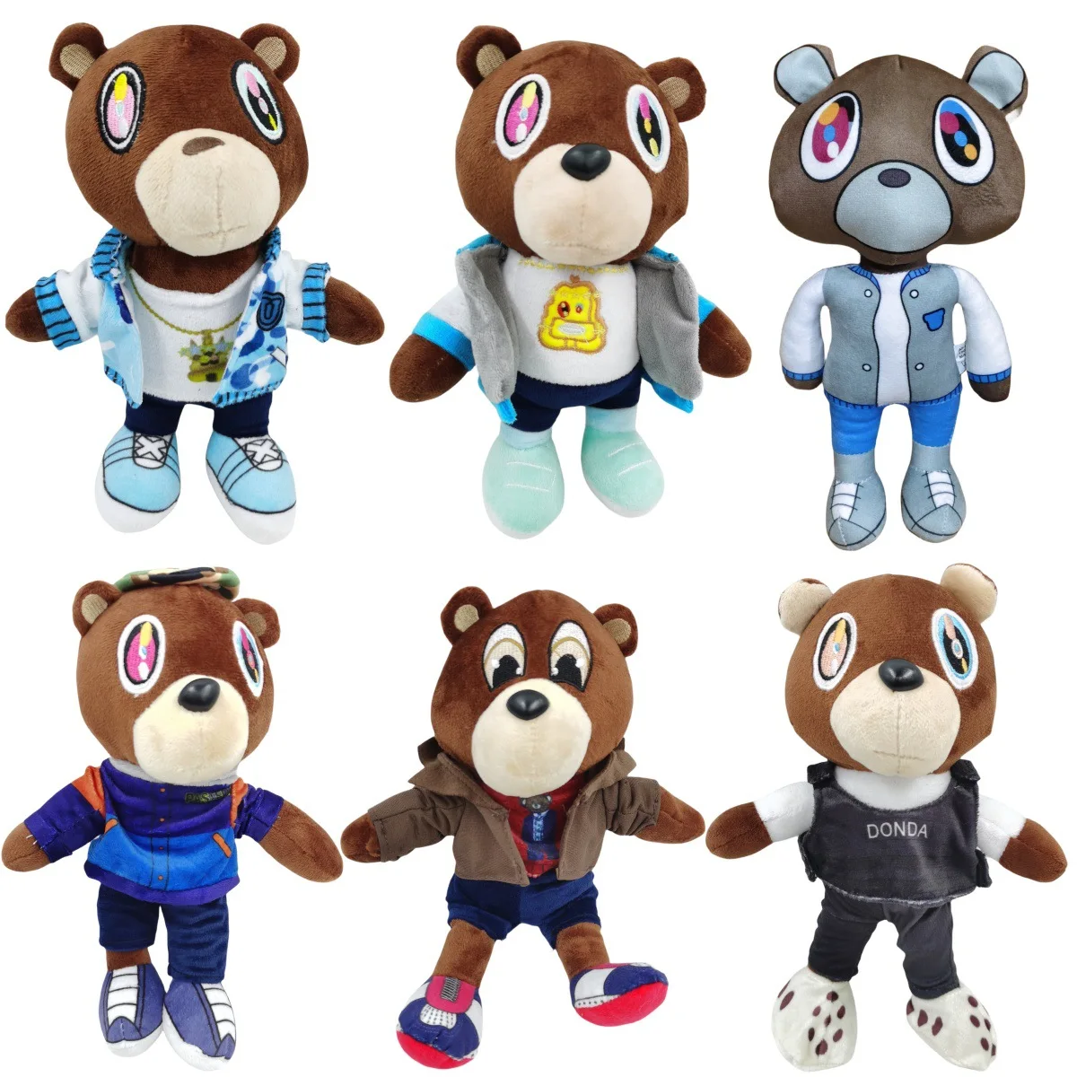 

New Kanye Teddy Bear Plush Toy, Same Style as Kanye, Soft Toy Doll, Children's Birthday Gift