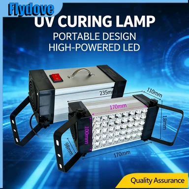 

Высокоэффективная портативная УФ-лампа для быстрой полимеризации, ручной УФ-фонарь для промышленного и бытового использования, для УФ-клея, чернил и экспонирования на трафаретах