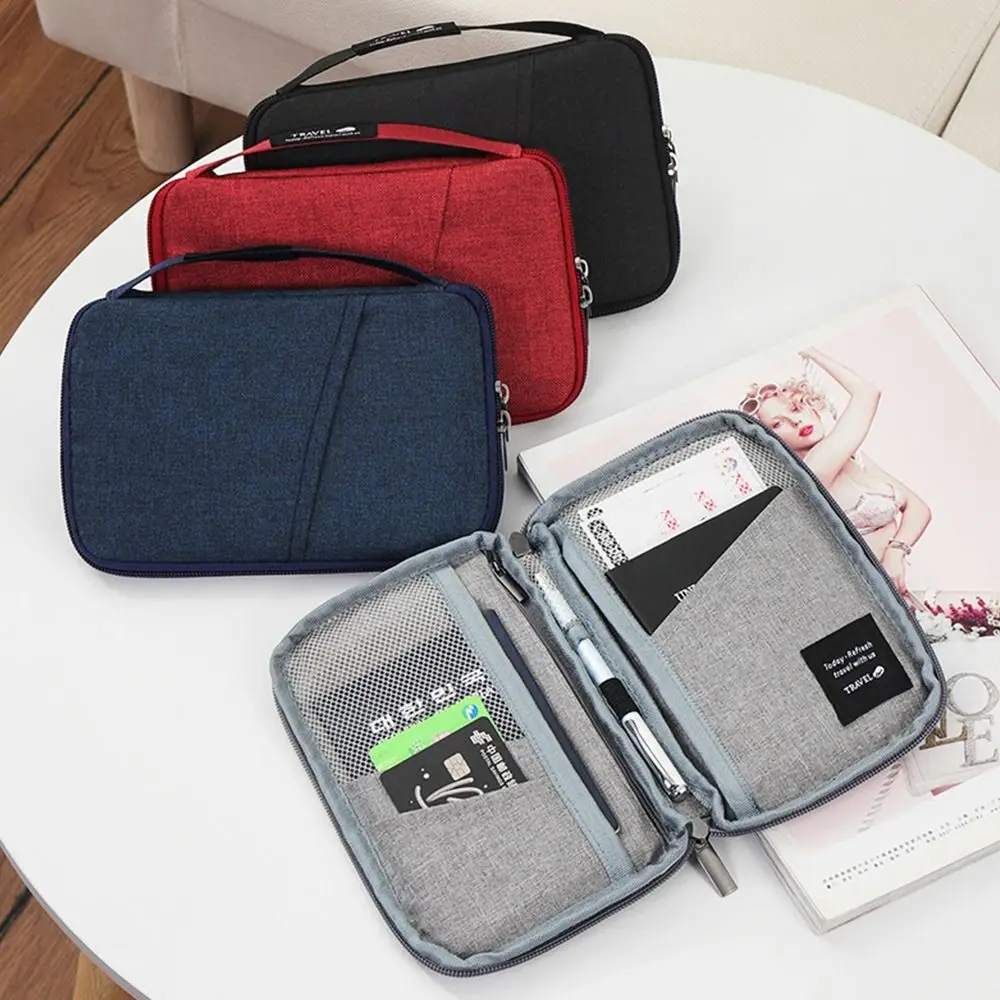 Creative Multicolor Passport Cover Multi-function Storage Bag Passport Card Bag Accessories High Quality Ticket Clamp