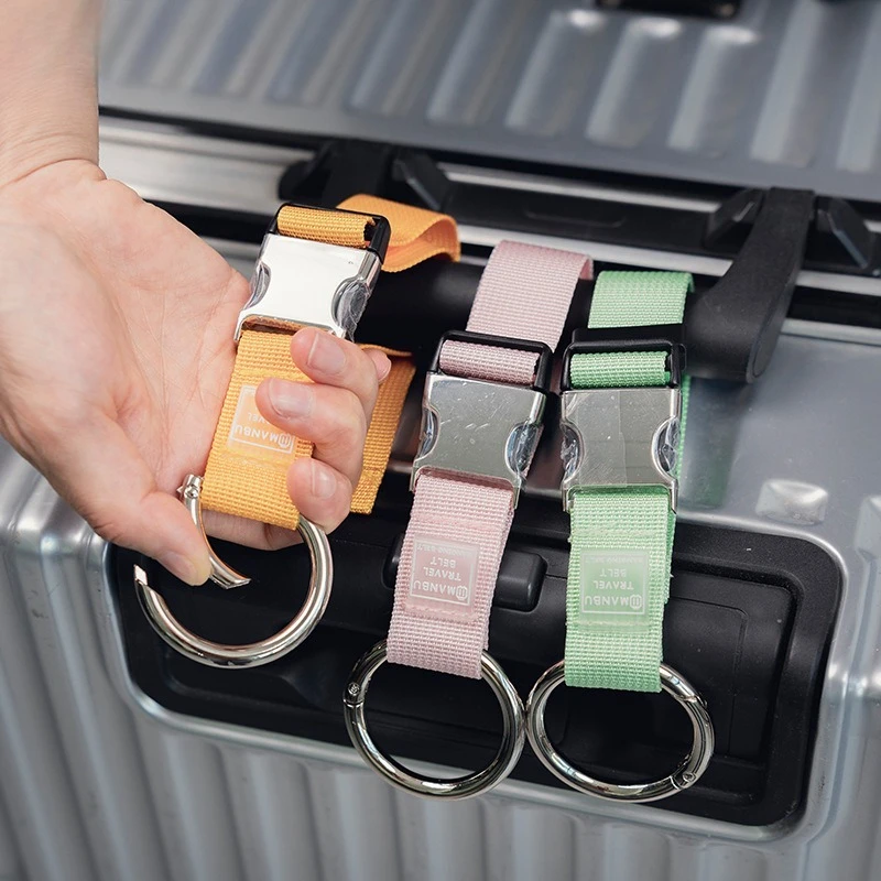 

Multifunctional Adjustable Luggage Strap Hook Heavy Duty Travel Bag Hanger Clip for Suitcase Handbag Backpack Accessories