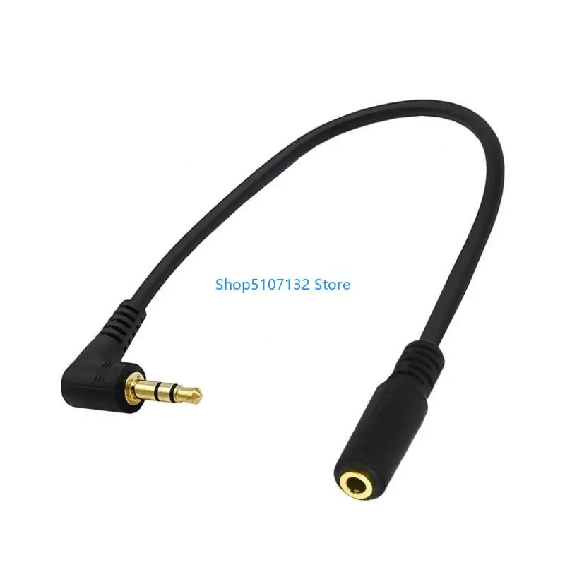 87HD Compactly 3.5mm Male to Female Audios Adapter Cord 3.5mm Male to Female Audios Cable for Travel and Outdoor Use