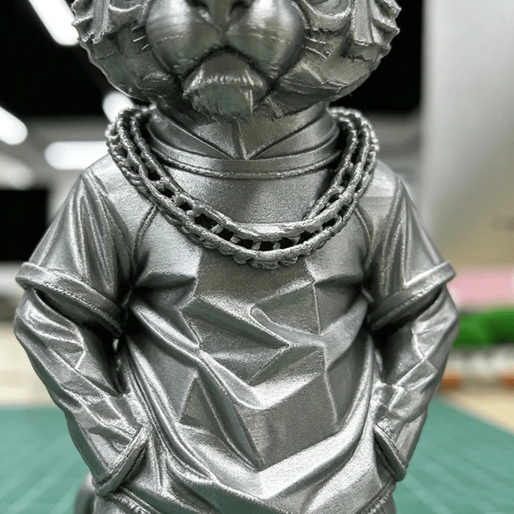 Cool Hip‑Hop Tiger Figurine 3D Printed Statues Street Style Sunglasses Tiger Home Desktop Collectible Ornaments Home Decor Gifts view 6