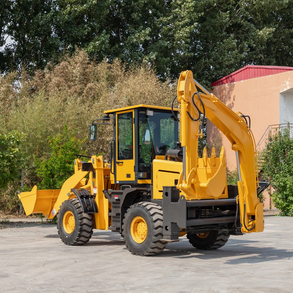 All-terrain high-horsepower excavator four-wheel drive off-road diesel loading tractor two-end busy loader can be customized