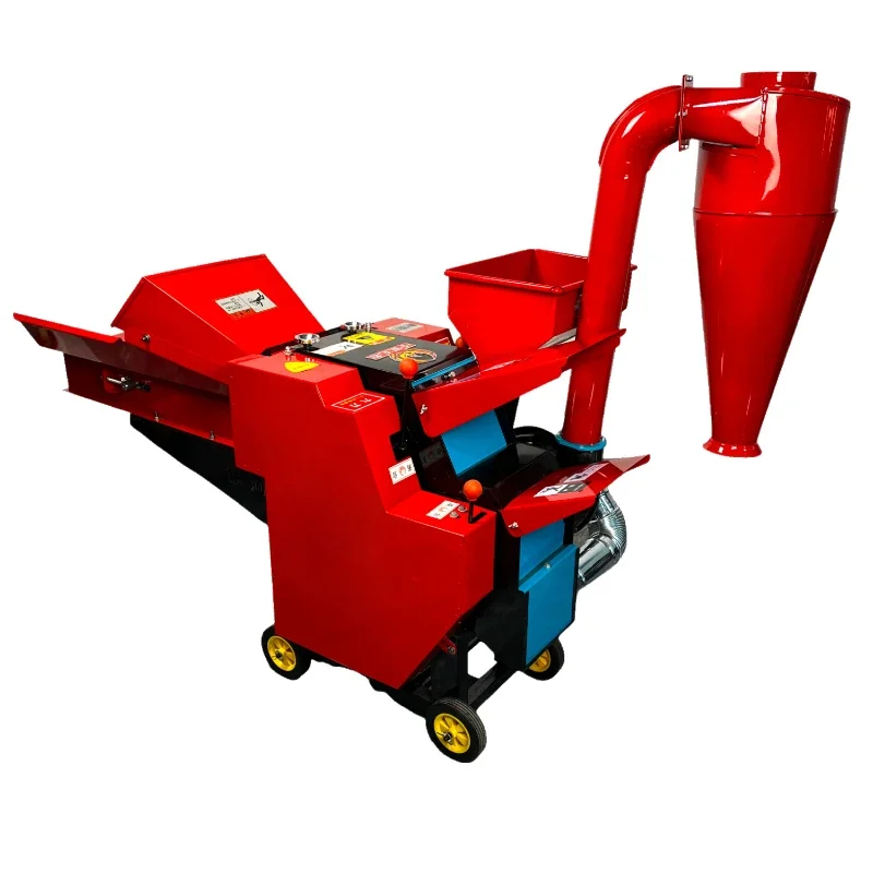 Automatic Feed Silage Straw Hay Crusher Hull Cutting Machine Animal Feed Farm Forage Crusher Crusher 4800 kg/h