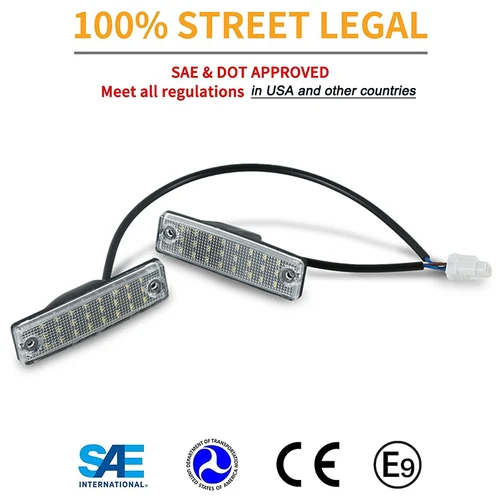 Imagen 2 del producto Lámparas de luz LED para matrícula, accesorios para coche, para Toyota 4Runner Corolla Land Cruiser Prado Sequoia Mega Hilux Innova, 2 uds.