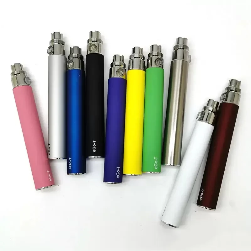 บุหรี่ไฟฟ้าแบบใช้ถ่านสำหรับบุหรี่ไฟฟ้า Ego-T 5ชิ้นบุหรี่510เส้นบุหรี่650mAh 900mAh 1100mAh บุหรี่ไฟฟ้าสำหรับ CE4 CE5 MT3เครื่องพ่น H2 5ชิ้น