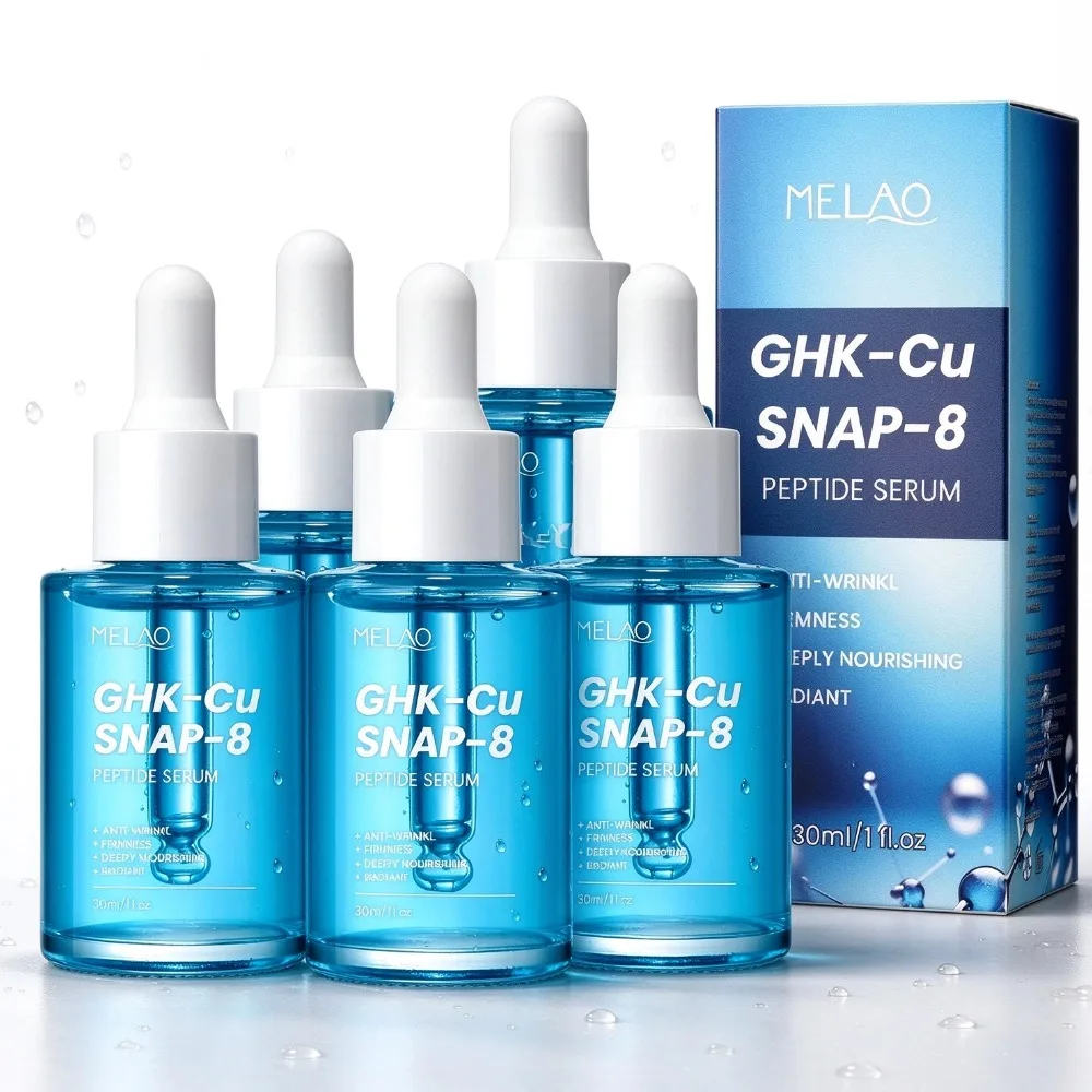 GHK-Cu SNAP-8 Peptide Serum Fade Fine Lines Firming Deeply Nourishing  Radiant Facial Essence Skin Care For All Skin Types