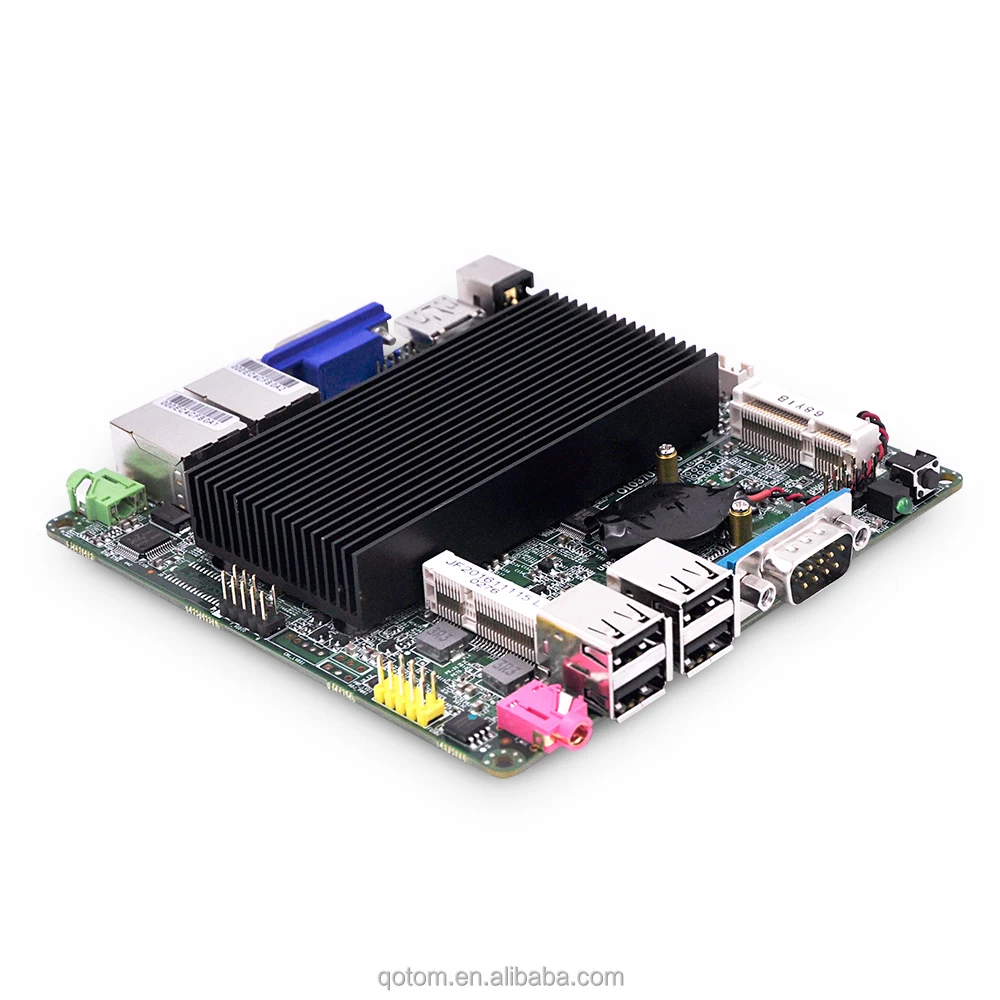 لوحة LAN Mini ITX مزدوجة 12 * 12 سم لوحة رئيسية لسطح المكتب ثنائية النواة بدون مروحة X86 #5