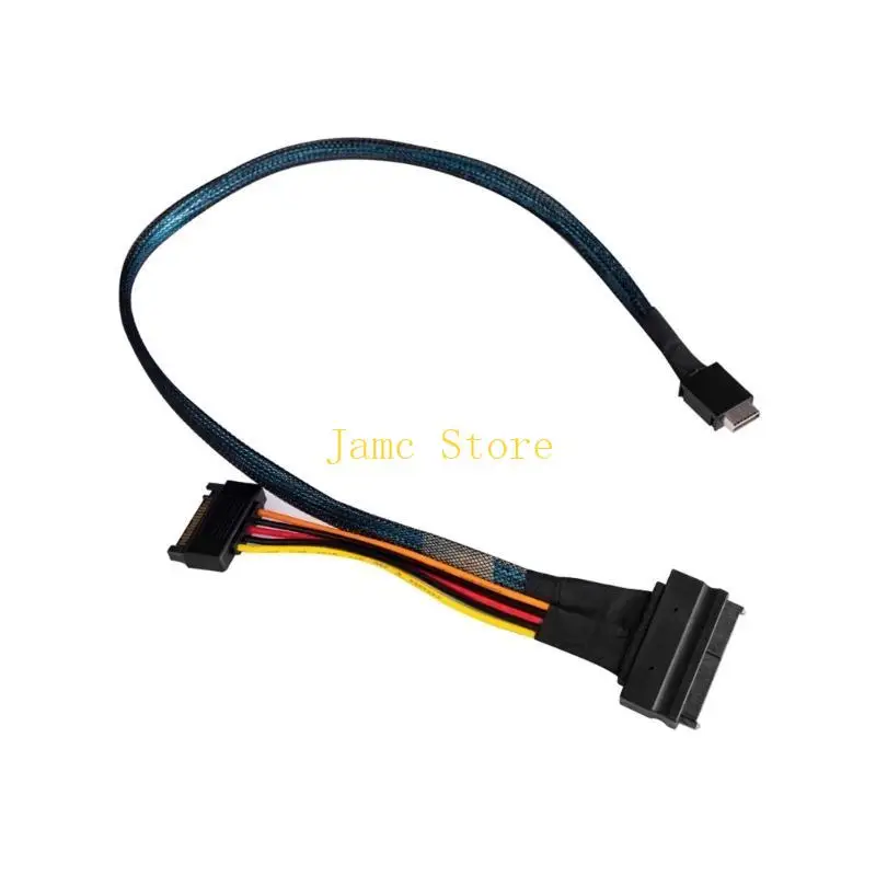LX0B SFF-8611 Oculink-Stecker auf SFF-8639-Buchse, Hochgeschwindigkeitskabel, NVME-PCIe-Kabel