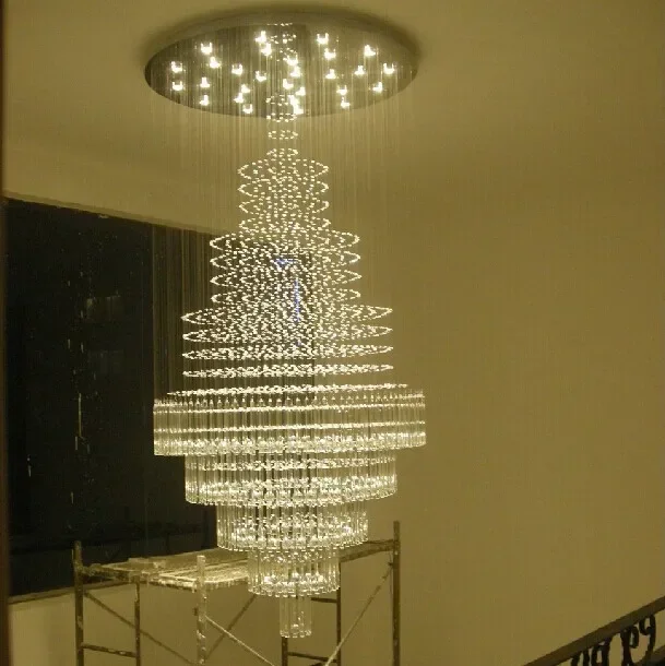 Free Shipping modern crystal chandelier Lighting fixtures large lustres de cristal LED lamps for home guaranteed 100% lustre