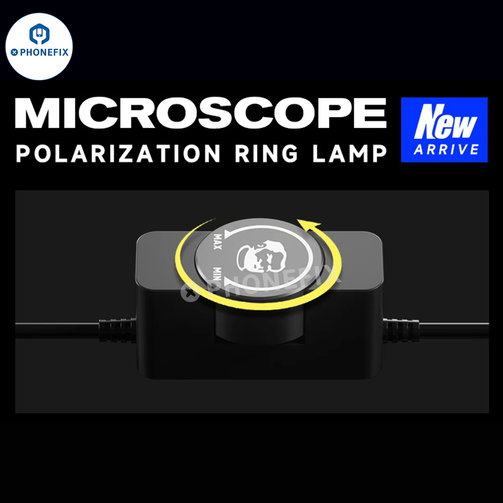 Imagem -05 - Mecânico Ls720 Polarizada Led Fonte de Luz Ajustável Elimina Reflexão Anel Lâmpada Led para Microscópio Observação da Câmera 72 Pcs