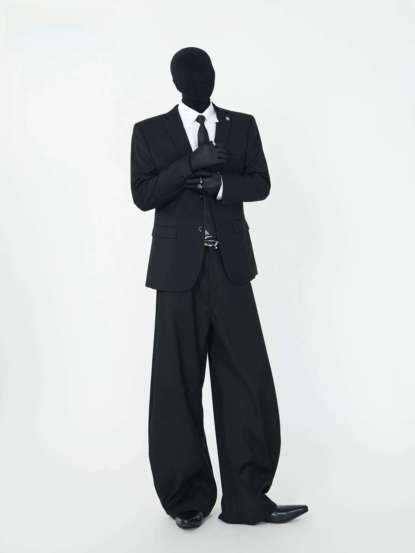 

Мужской повседневный пиджак VE2: модный городской стиль, металлический воротник, подплечники, утяжка на талии, длинный рукав, круглый подол, молодежный дизайн