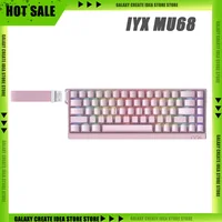 IYX MU68 Pro Teclado mecánico interruptor magnético 8k RT0.04 RGB retroiluminado intercambio en caliente E-sports Gamer teclado con cable aleación de aluminio