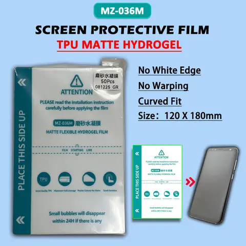 HD MATTE PRIVACY Flexible Hydrogel Film Straight Curved Screen Protector Cutting Machine Universal Mobile Phone Protective Film